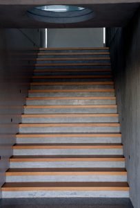 A set of Polished Concrete Stairs in a Ballina house